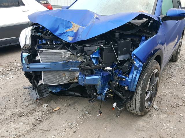 3CZRU6H53JG722388 - 2018 HONDA HR-V EX BLUE photo 9