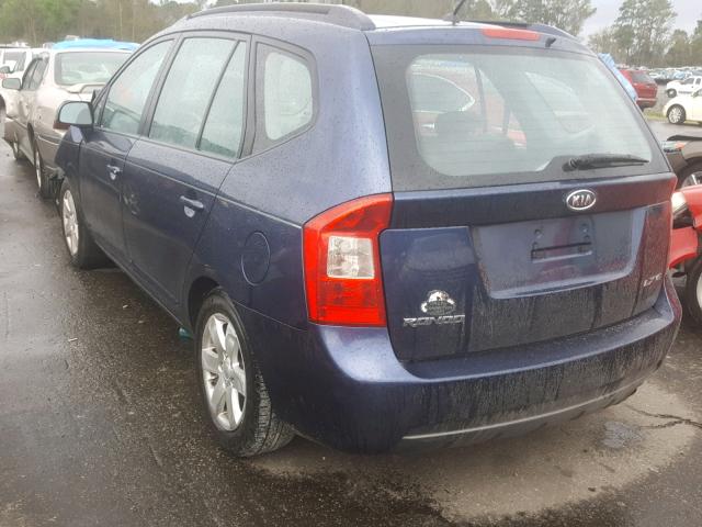 KNAFG526777114693 - 2007 KIA RONDO LX BLUE photo 3