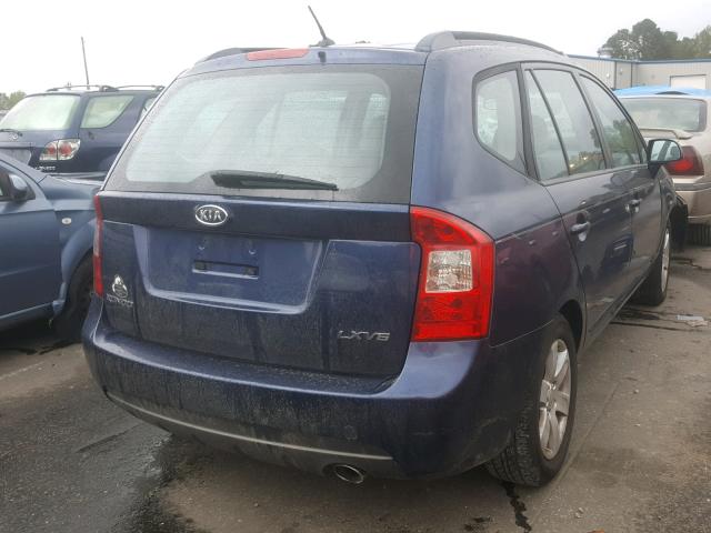 KNAFG526777114693 - 2007 KIA RONDO LX BLUE photo 4