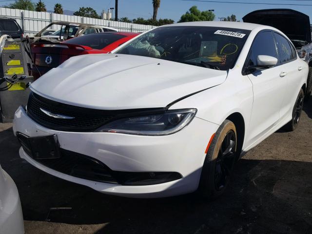 1C3CCCBG6FN706552 - 2015 CHRYSLER 200 S WHITE photo 2