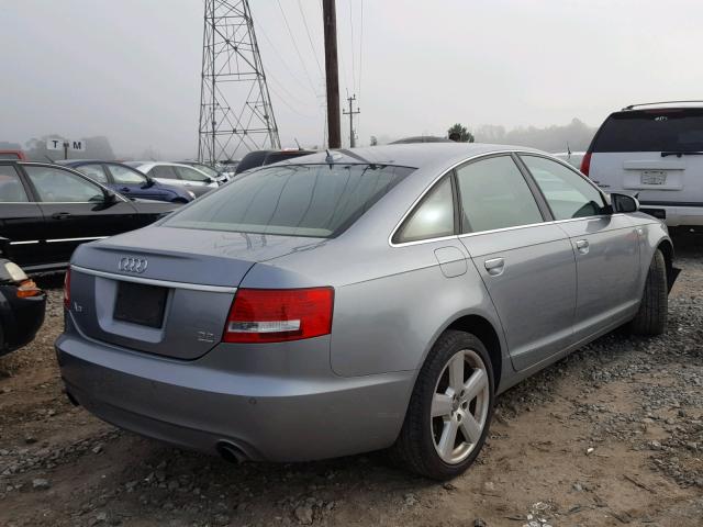 WAUDH74F48N159360 - 2008 AUDI A6 3.2 QUA GRAY photo 4