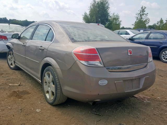 1G8ZS57B28F204999 - 2008 SATURN AURA XE TAN photo 3