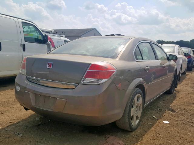 1G8ZS57B28F204999 - 2008 SATURN AURA XE TAN photo 4