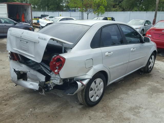 KL5JD56Z06K298242 - 2006 SUZUKI FORENZA SILVER photo 4