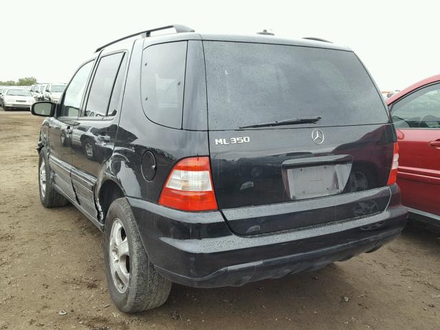 4JGAB57E04A476189 - 2004 MERCEDES-BENZ ML 350 BLACK photo 3