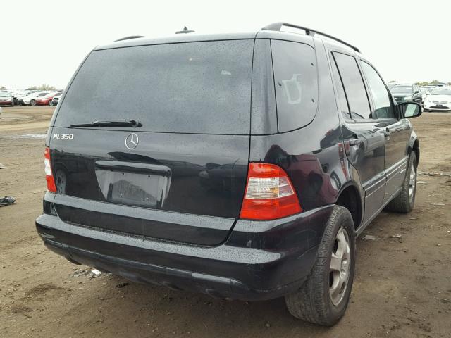 4JGAB57E04A476189 - 2004 MERCEDES-BENZ ML 350 BLACK photo 4