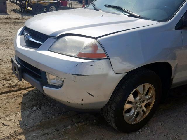 2HNYD18963H553374 - 2003 ACURA MDX TOURIN SILVER photo 9