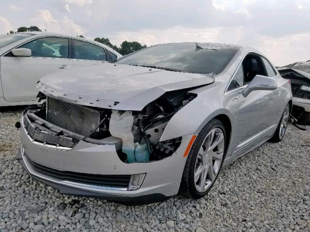 1G6RM1E48EU600491 - 2014 CADILLAC ELR LUXURY SILVER photo 2