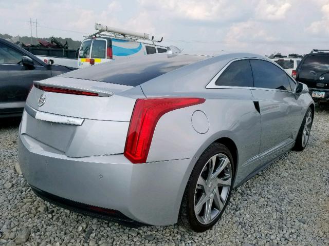 1G6RM1E48EU600491 - 2014 CADILLAC ELR LUXURY SILVER photo 4