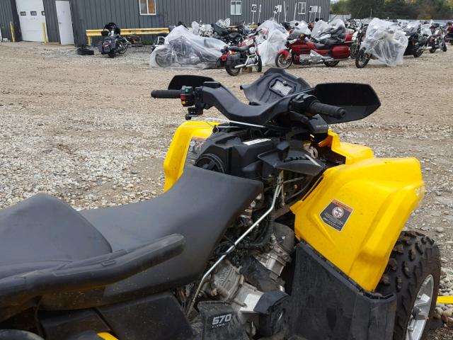 3JBLMAT21HJ001417 - 2017 CAN-AM OUTLANDER YELLOW photo 5