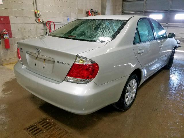 4T1BE32K16U723380 - 2006 TOYOTA CAMRY LE SILVER photo 4