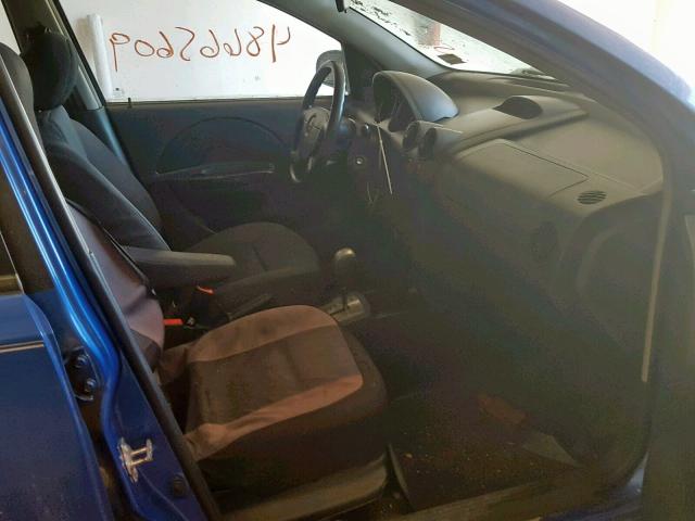 KL1TD666X8B144999 - 2008 CHEVROLET AVEO BASE Көк фото 5