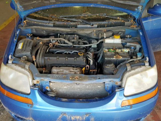 KL1TD666X8B144999 - 2008 CHEVROLET AVEO BASE Көк фото 7