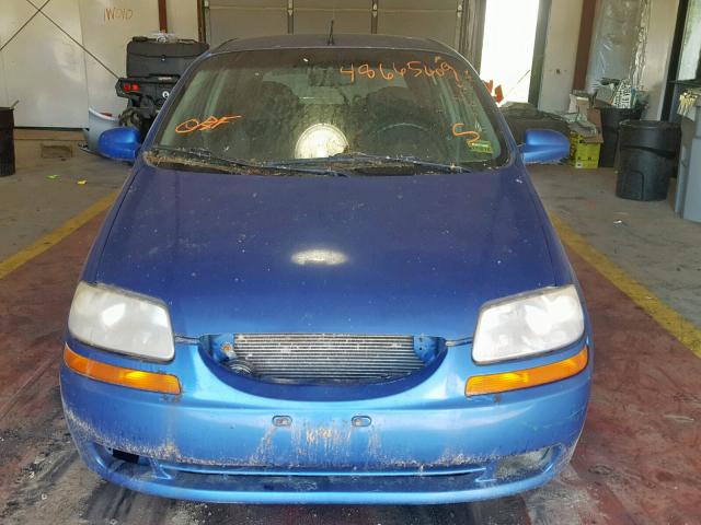 KL1TD666X8B144999 - 2008 CHEVROLET AVEO BASE Көк фото 9