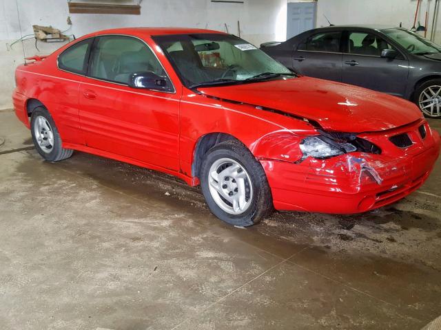 1G2NF12E6YM727283 - 2000 PONTIAC GRAND AM S RED photo 1