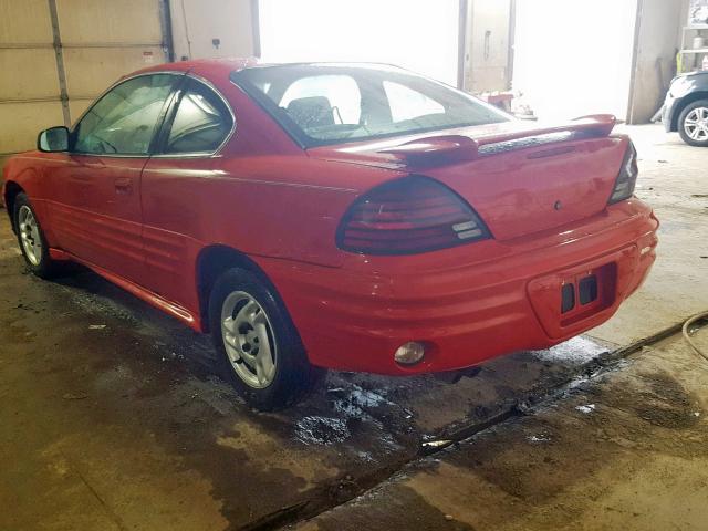1G2NF12E6YM727283 - 2000 PONTIAC GRAND AM S RED photo 3