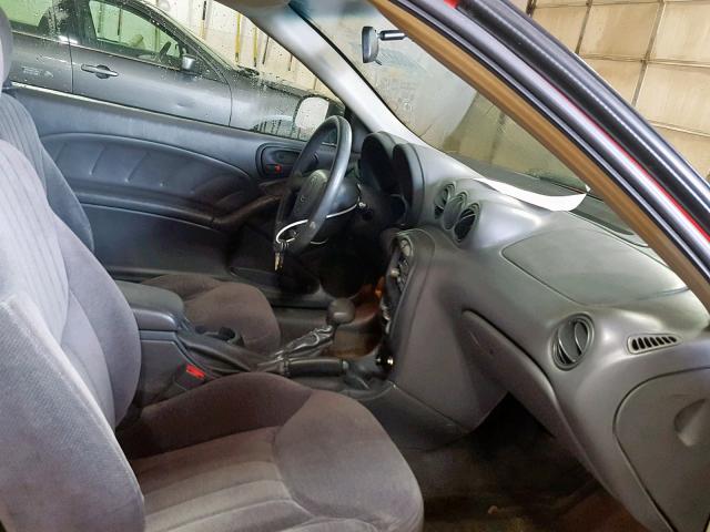 1G2NF12E6YM727283 - 2000 PONTIAC GRAND AM S RED photo 5