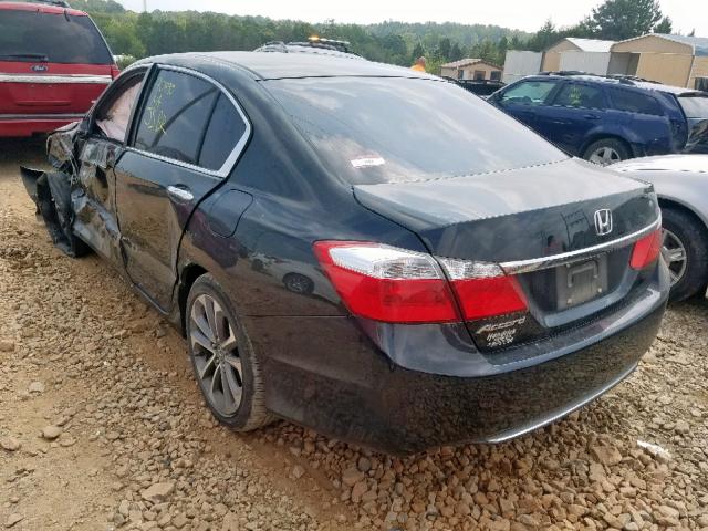 1HGCR2F36EA240642 - 2014 HONDA ACCORD LX BLACK photo 3