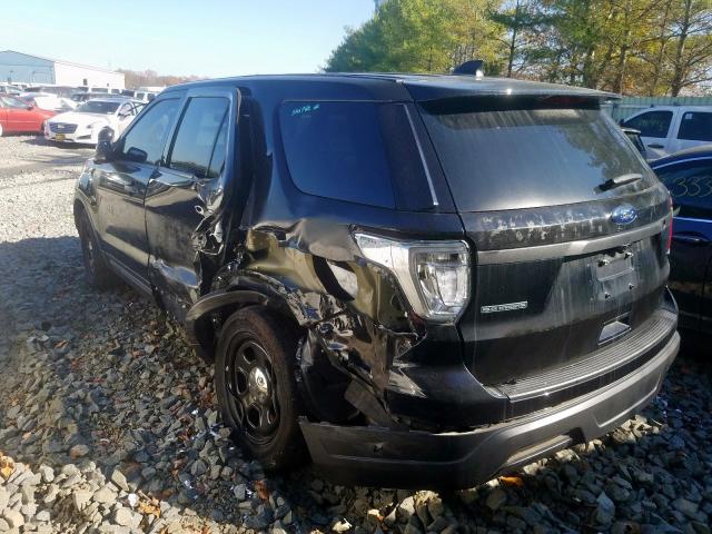 1FM5K8AR4JGB68496 - 2018 FORD EXPLORER P BLACK photo 3