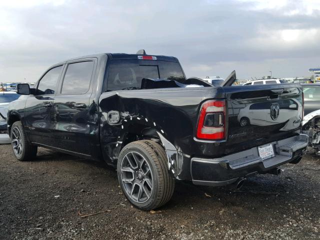 1C6SRFJT3KN612734 - 2019 RAM 1500 LARAM BLACK photo 3