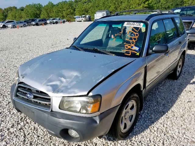 JF1SG63683H727549 - 2003 SUBARU FORESTER 2 SILVER photo 2