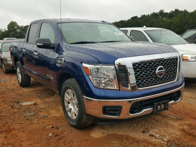 1N6AA1EJ1HN541501 - 2017 NISSAN TITAN S BLUE photo 1