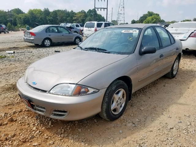 1G1JC524717237210 - 2001 CHEVROLET CAVALIER B GOLD photo 2