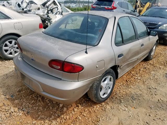 1G1JC524717237210 - 2001 CHEVROLET CAVALIER B GOLD photo 4