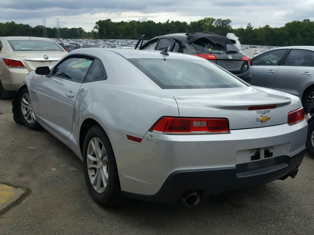 2G1FB1E33F9181583 - 2015 CHEVROLET CAMARO LS SILVER photo 3