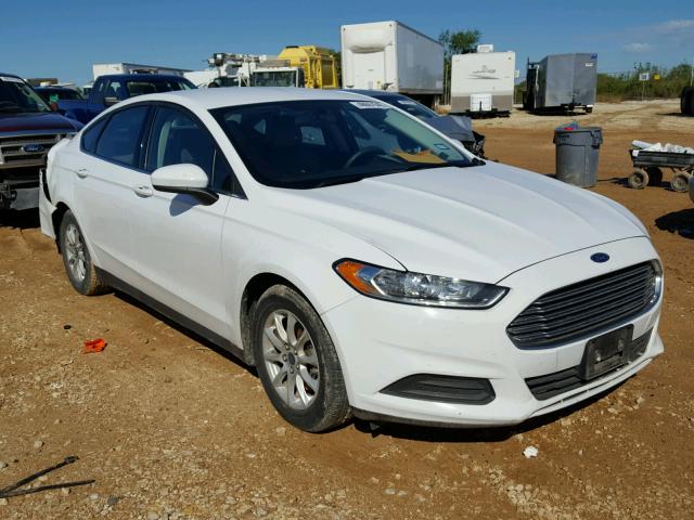 3FA6P0G73FR193946 - 2015 FORD FUSION S WHITE photo 1