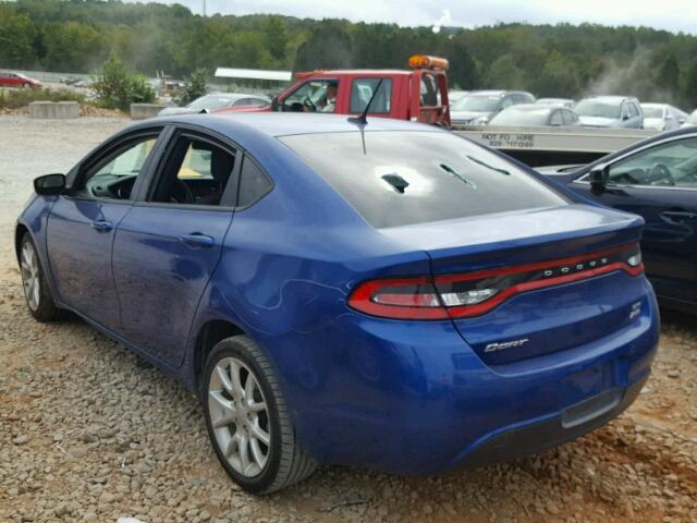 1C3CDFBB4ED716133 - 2014 DODGE DART SXT BLUE photo 3