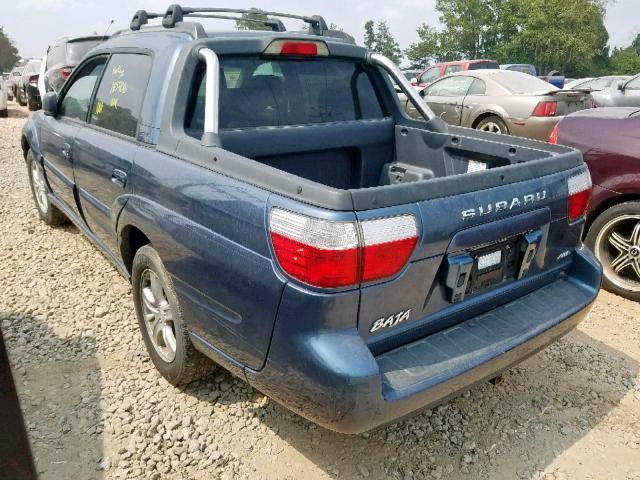 4S4BT62CX67103271 - 2006 SUBARU BAJA SPORT BLUE photo 3