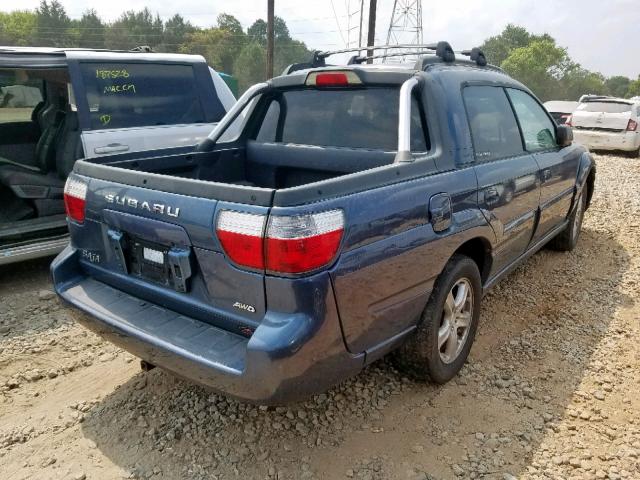 4S4BT62CX67103271 - 2006 SUBARU BAJA SPORT BLUE photo 4