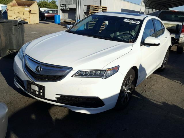 19UUB1F59FA012799 - 2015 ACURA TLX TECH WHITE photo 2