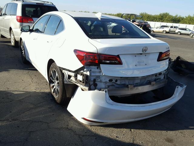 19UUB1F59FA012799 - 2015 ACURA TLX TECH WHITE photo 3