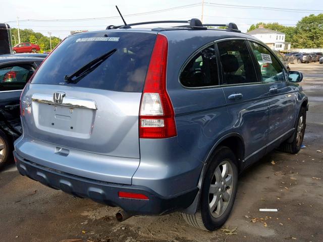 5J6RE48708L018469 - 2008 HONDA CR-V EXL BLUE photo 4