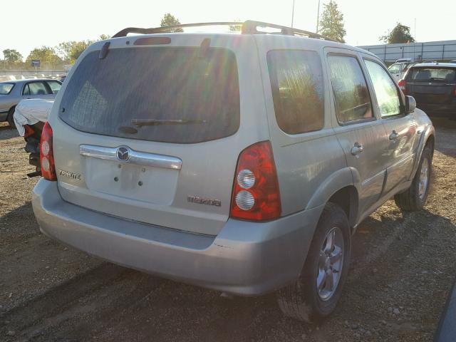 4F2CZ94146KM12770 - 2006 MAZDA TRIBUTE S CREAM photo 4