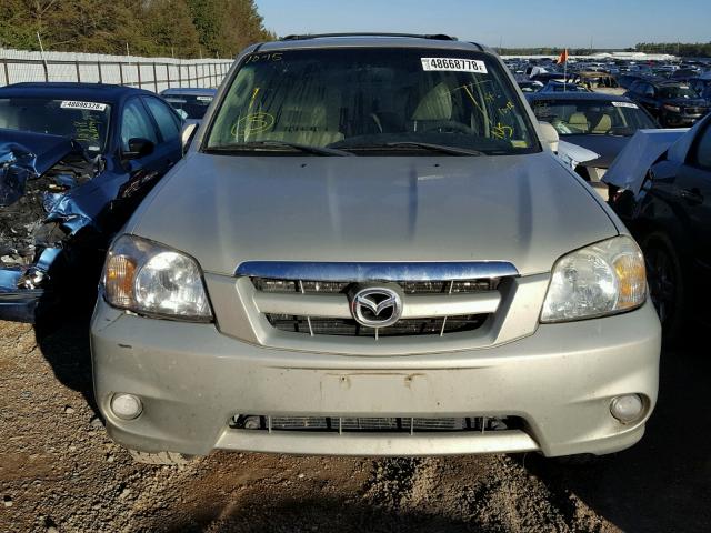 4F2CZ94146KM12770 - 2006 MAZDA TRIBUTE S CREAM photo 9