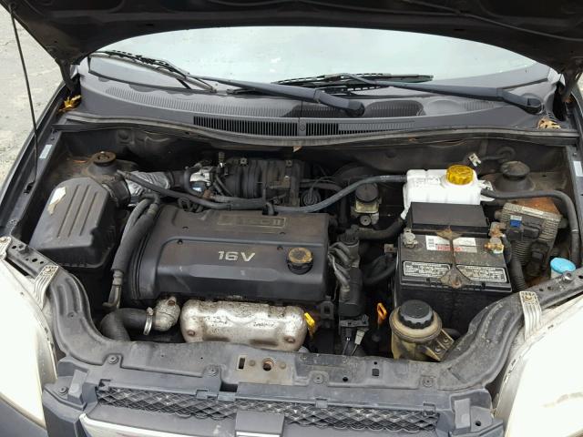 KL1TD56668B233267 - 2008 CHEVROLET AVEO BASE Қара фото 7