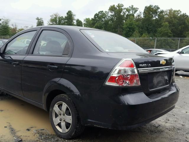 KL1TD56668B233267 - 2008 CHEVROLET AVEO BASE Қара фото 9