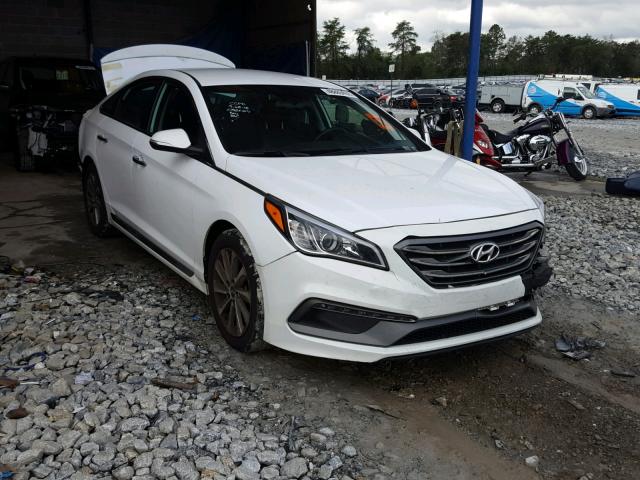 5NPE34AFXFH052027 - 2015 HYUNDAI SONATA SPO WHITE photo 1