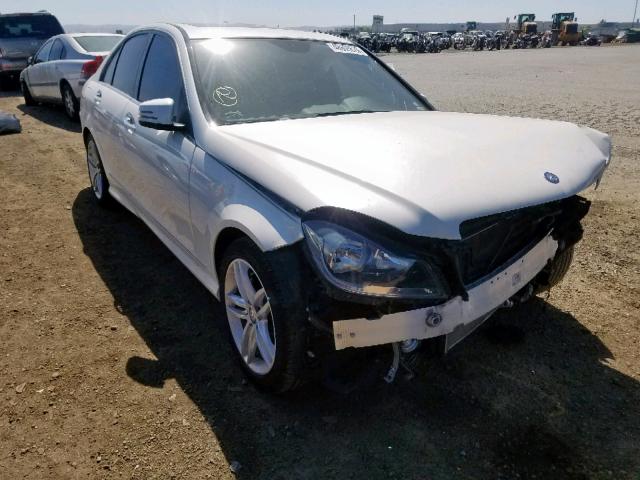 WDDGF4HB0EA931602 - 2014 MERCEDES-BENZ C 250 WHITE photo 1