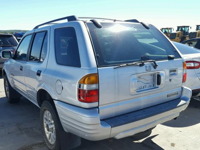 4S6CK58W924402448 - 2002 HONDA PASSPORT E 银色 照片 3