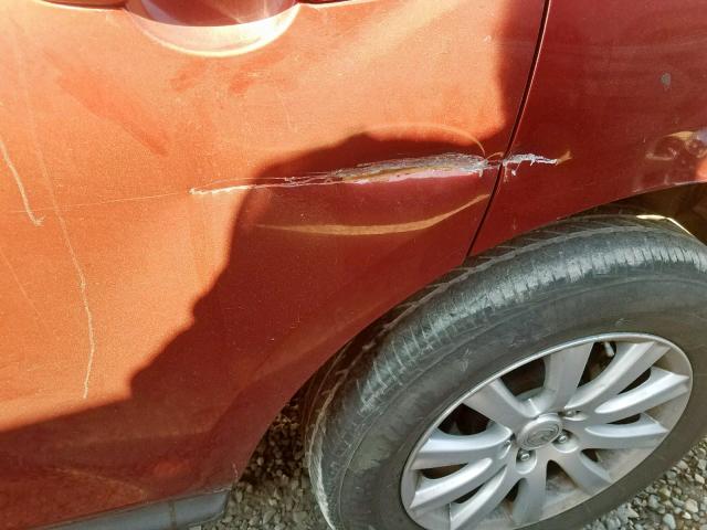 JM3ER2WM0A0300227 - 2010 MAZDA CX-7 RED photo 9