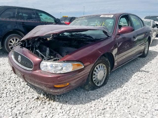 1G4HP52K35U227964 - 2005 BUICK LESABRE CU RED photo 2