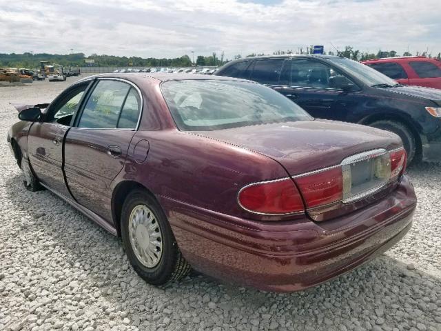 1G4HP52K35U227964 - 2005 BUICK LESABRE CU RED photo 3