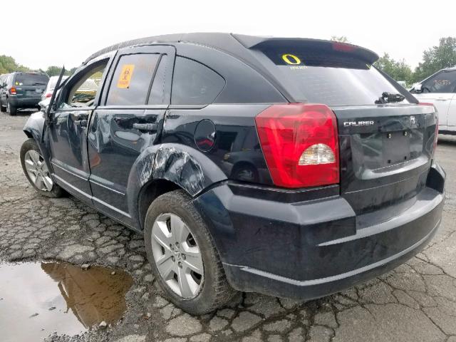 1B3JB48B37D502128 - 2007 DODGE CALIBER SX BLACK photo 3