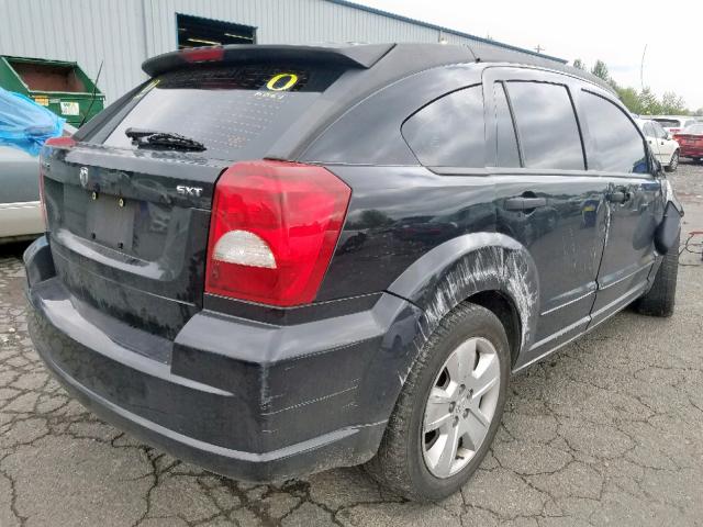 1B3JB48B37D502128 - 2007 DODGE CALIBER SX BLACK photo 4