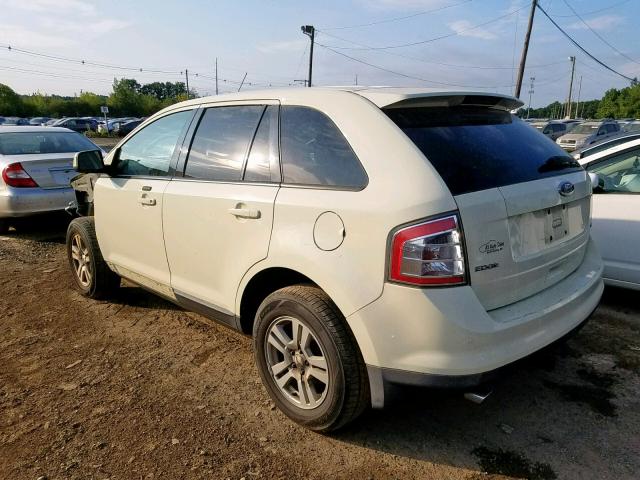 2FMDK48C68BA91041 - 2008 FORD EDGE SEL WHITE photo 3