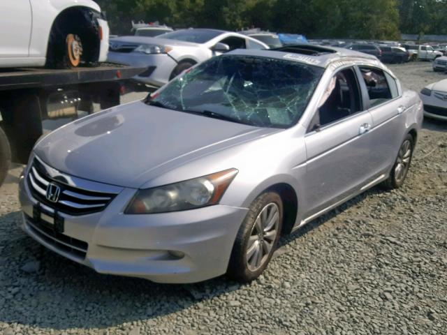 1HGCP3F80BA002191 - 2011 HONDA ACCORD EXL SILVER photo 2